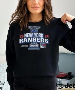 New York Rangers Fanatics Branded 2024 Presidents’ Trophy T Shirt