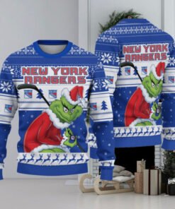 New York Rangers Grinch Christmas Ugly Sweater