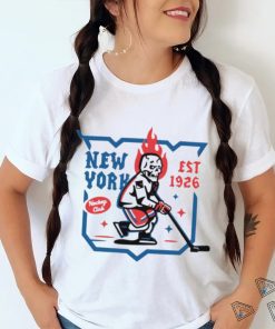 New York Rangers Hockey Club est 1926 skull shirt