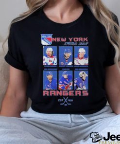 New York Rangers Hockey Starting Line Up Fan T Shirt