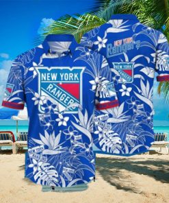 New York Rangers NHL Hawaiian Shirt Hiking Aloha Shirt