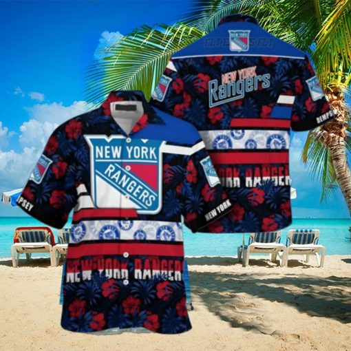 New York Rangers NHL Hawaiian Shirt Summer Beach