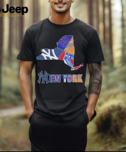 New York Rangers New York Giants New York Yankees Proud 2024 Logo Shirt