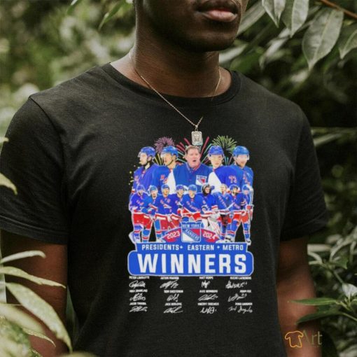 New York Rangers Presidents Eastern Metro Winners 2024 T Shirt