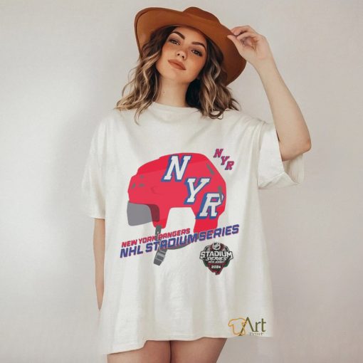 New York Rangers Youth 2024 NHL Stadium Series Helmet Logo shirt