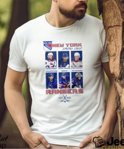 New York Rangers starting lineup Panarin Trocheck Lafreniere Gustafsson Fox Shesterkin shirt