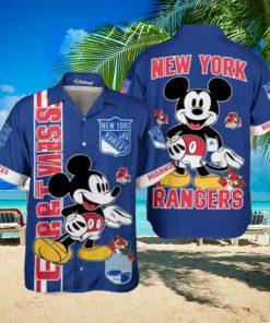 New York Rangers x Disney Mickey Hawaiian Shirt