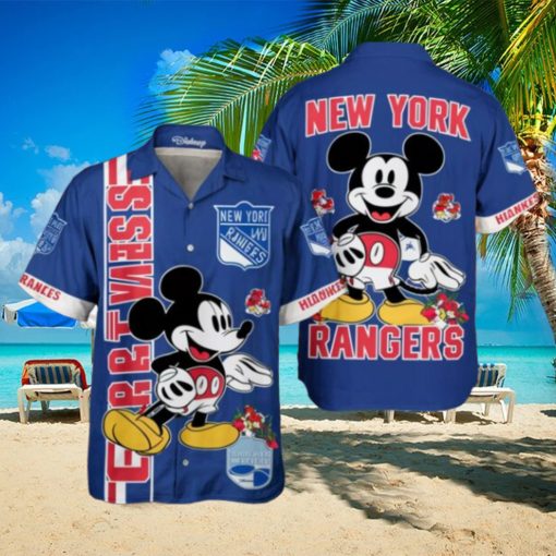 New York Rangers x Disney Mickey Hawaiian Shirt