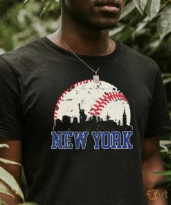 New York Retro Baseball Lover Met At Game Day Shirt