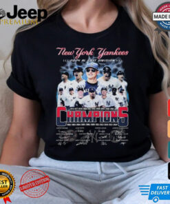 New York Yankees 2024 AL East Division Champions Signatures shirt