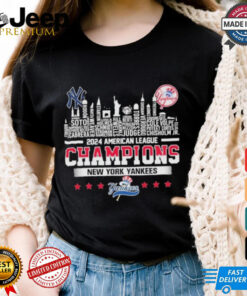 New York Yankees 2024 American League Champions Skyline T Shirt