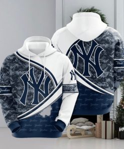 New York Yankees 3d 9sjf7 All Over Print Hoodie