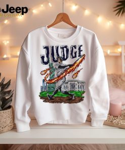 New York Yankees Aaron Judge fire baseball shirt