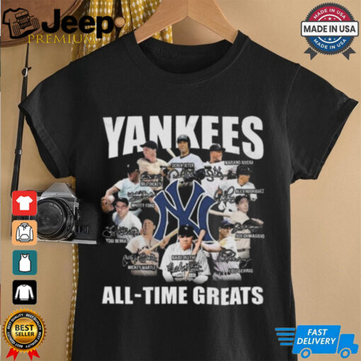 New York Yankees All – Time Greats Signature Signatures T shirt