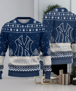 New York Yankees Logo Christmas Wool Sweater