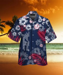 New York Yankees MLB Flower Short Sleeve Button Up Tropical Hawaiian Shirt