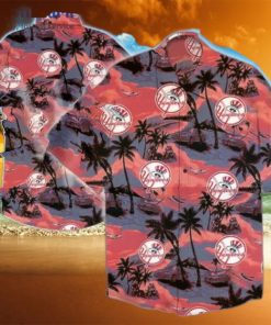 New York Yankees MLB Hawaiian Shirt, NY Yankees Hawaiian Shirt, Tropical Shirts For Men