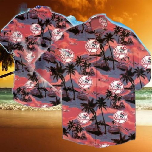 New York Yankees MLB Hawaiian Shirt, NY Yankees Hawaiian Shirt, Tropical Shirts For Men