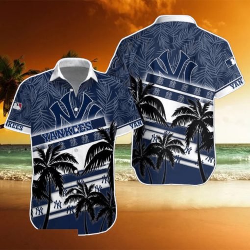 New York Yankees MLB Hawaiian Shirt Palm Trees Pattern New Design For Fans