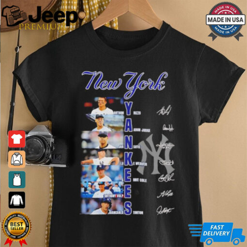 New York Yankees name player baseball signature shirt