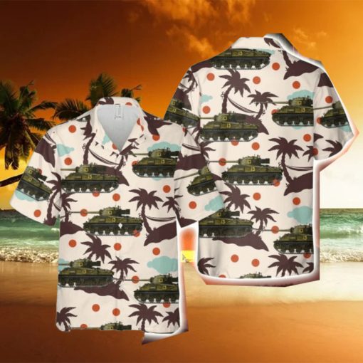 New Zealand Army Firefly Tank Button Down Hawaiian Shirt Trend Summer
