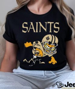 New orleans saints garfield cat grumpy football player shirt