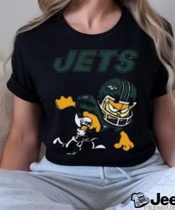 New york jets garfield cat grumpy football player shirt