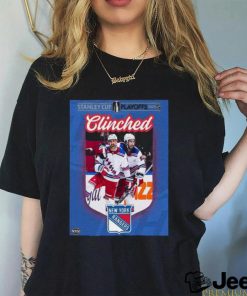 New york rangers are the first team to clinch a spot in the stanley cup playoffs 2024 nhl shirt