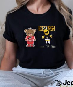 News Pittsburgh Penguins VS Carolina Hurricanes NHL 2024 mascot cartoon hockey shirt