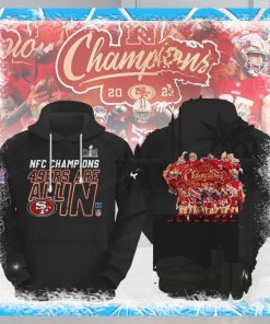 Nfc Champions 49ers Are All In Super Bowl Lviii Black Hoodie