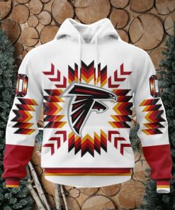 Nfl Atlanta Falcons Special Design Part With Native Pattern Hoodie 3D All Over Print