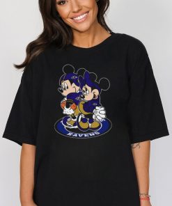 Nfl Baltimore Ravens Mickey And Minnie T shirt