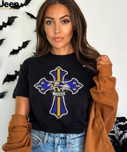 Nfl Blue Crusader Cross Baltimore Ravens 2024 T Shirt