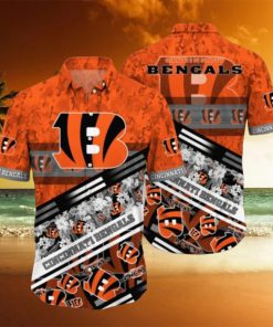 Nfl Cincinnati Bengals Hawaiian Shirt 3D Printed Aloha Shirt For Men Women Summer Vacation Gift