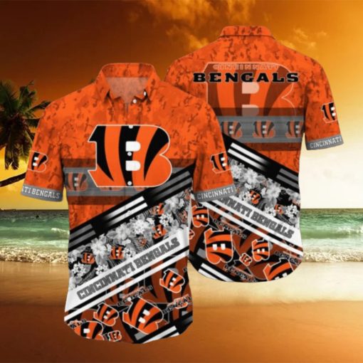 Nfl Cincinnati Bengals Hawaiian Shirt 3D Printed Aloha Shirt For Men Women Summer Vacation Gift