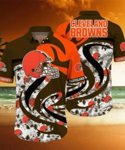 Nfl Cleveland Browns Hawaiian Shirt 3D Printed Aloha Beach Shirt