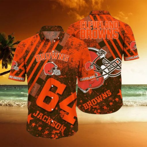 Nfl Cleveland Browns Hawaiian Shirt 3D Printed Aloha Shirt For Men Women