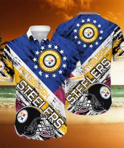 Nfl Hawaiian Shirt 3D Printed Aloha Shirt For Steelers Fans