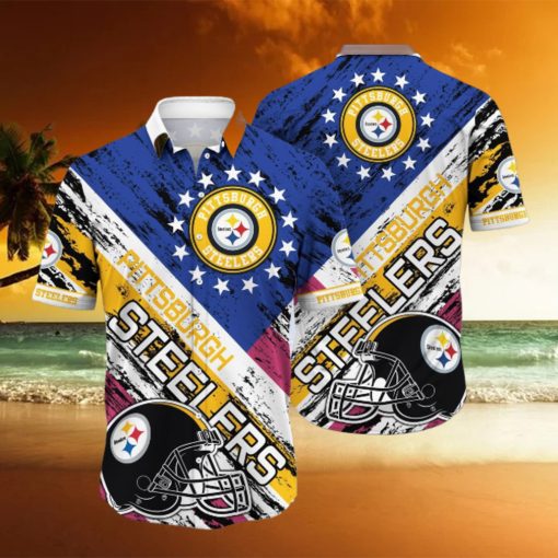 Nfl Hawaiian Shirt 3D Printed Aloha Shirt For Steelers Fans