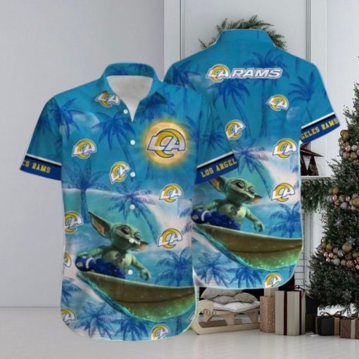 Nfl Los Angeles Rams Baby Yoda Style Hot Trends Summber Trendy Hawaiian Shirt Aloha Shirt