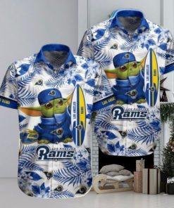 Nfl Los Angeles Rams Baby Yoda Style Hot Trends Summber Trendy Hawaiian Shirt V4 Aloha Shirt