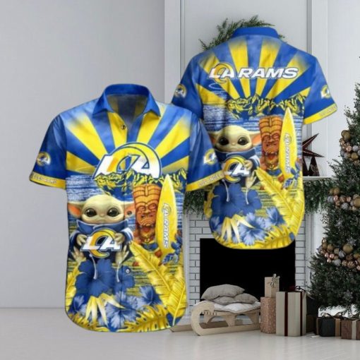 Nfl Los Angeles Rams Baby Yoda Style Hot Trends Summber Trendy Hawaiian Shirt