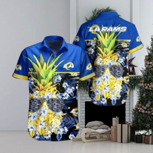 Nfl Los Angeles Rams Pineapple Design New Trending Trendy Hawaiian Shirt Aloha Shirt