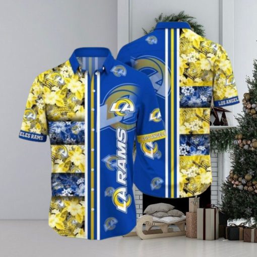 Nfl Los Angeles Rams Tropical Beach Summer Trendy Hawaiian Shirt Aloha Shirt