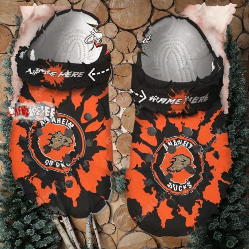 Nhl Anaheim Ducks Custom Name Crocs Clog