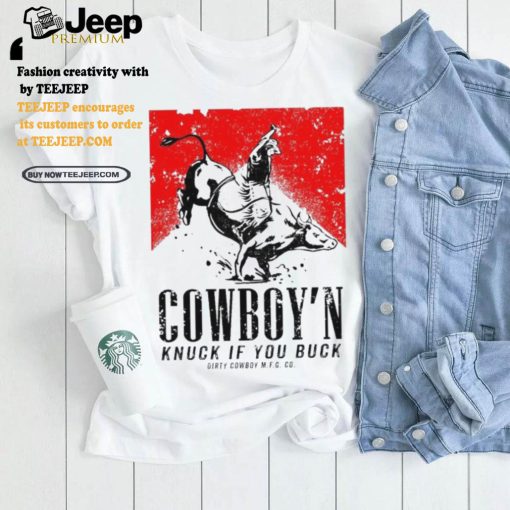 Nice Cowboy’n knuck if you buck men’s marlboro shirt