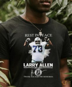 Nice Larry Allen Rest In Peace Thank You For The Memories Signatures To Fan 2024 shirt