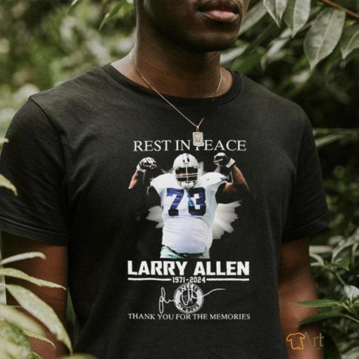 Nice Larry Allen Rest In Peace Thank You For The Memories Signatures To Fan 2024 shirt