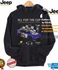 Nice Men’s Chase Elliott Hendrick Motorsports Team Collection Black 2024 NASCAR Cup Series Playoffs NAPA T Shirt