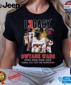 Nice Miami heat dwyane wade thank you for the memories shirt